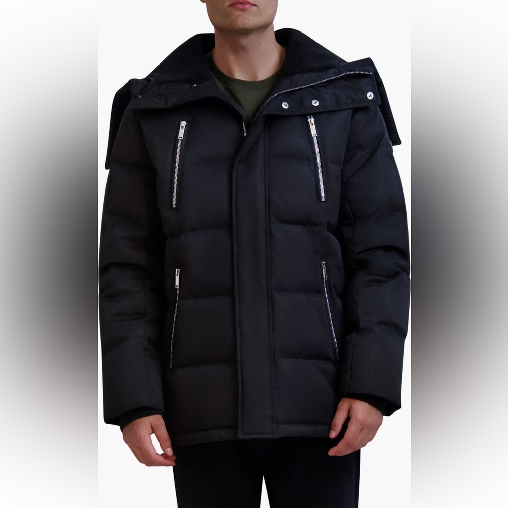🔥🔥KARL LAGERFELD PARIS Faux-Lined Quilted Parka